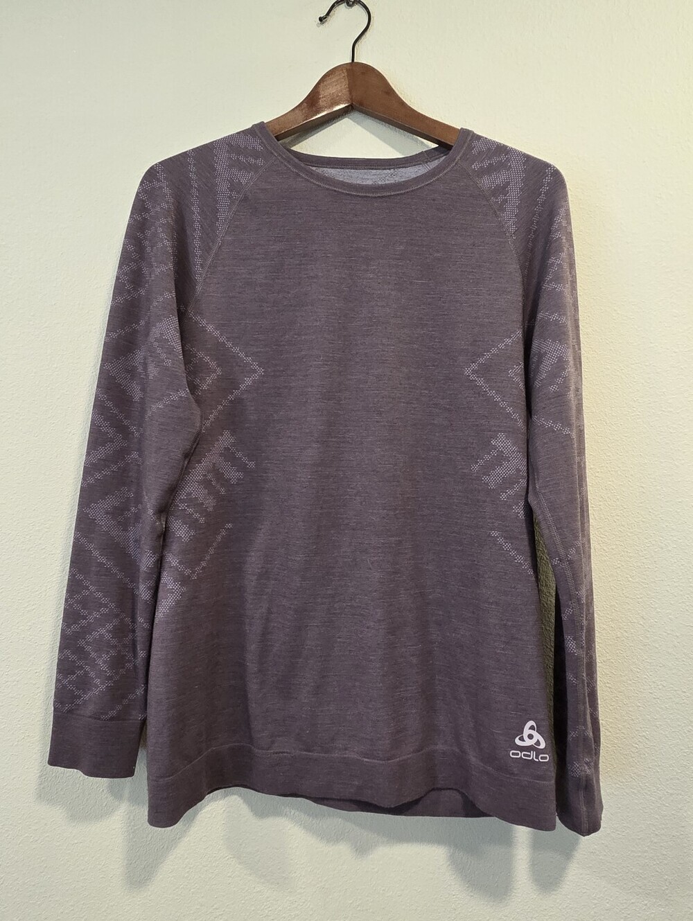 Odlo Purple Long Sleeve Base Layer Top